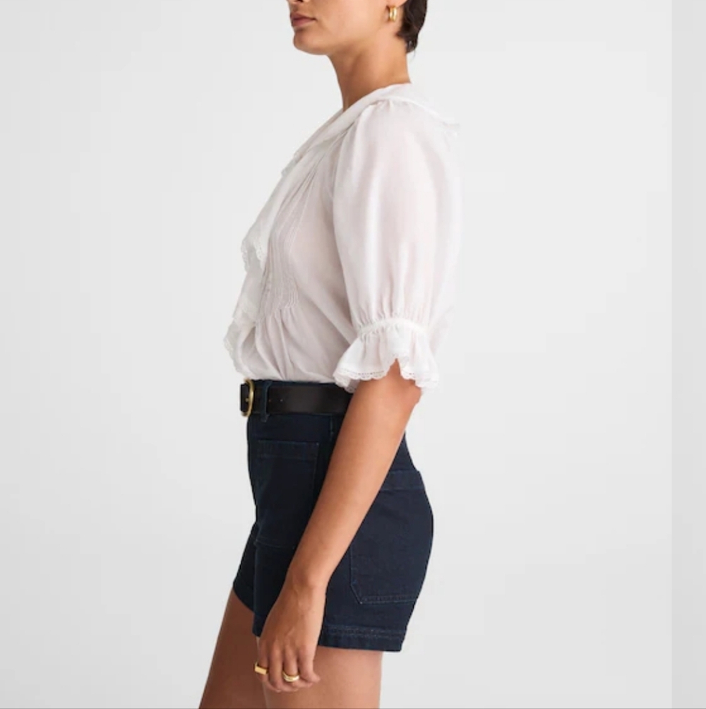 MADEWELL THE EMMETT DENIM shorts In Black Size 33 - Picture 3 of 12